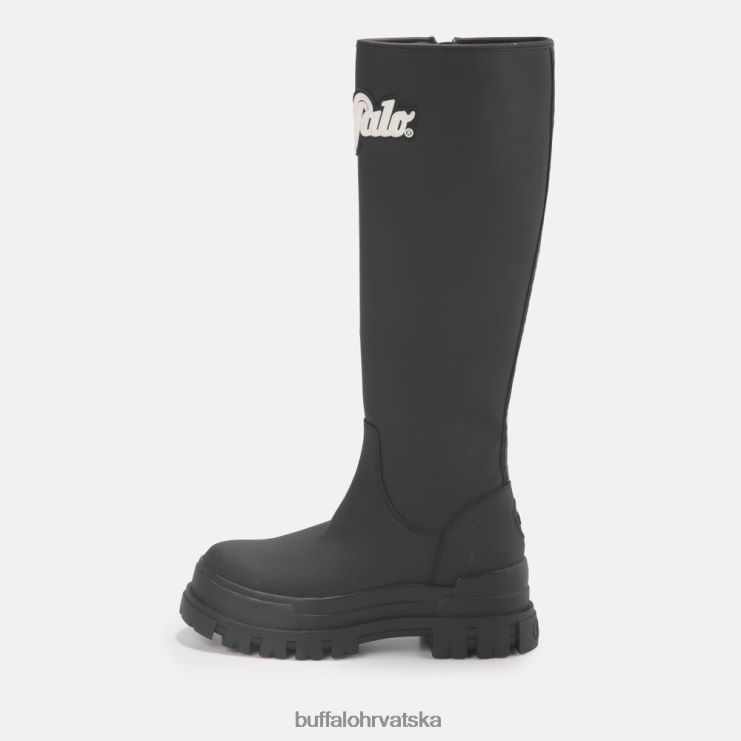 crno Buffalo aspha rain hi boot flat vegan |čizme TDD6T233