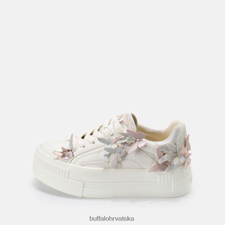 bijela Buffalo paired butterflies sneaker niske veganske |tenisice TDD6T32