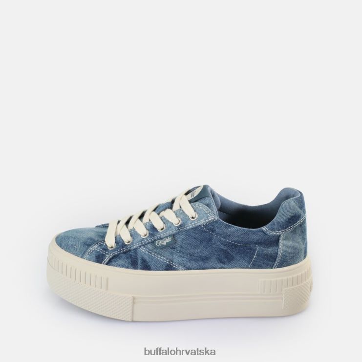 traper plavi Buffalo uparene tenisice niske veganske |tenisice TDD6T114