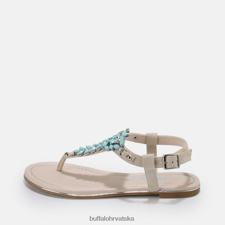 menta zelena Buffalo rosalie veganske sandale |sandale TDD6T814