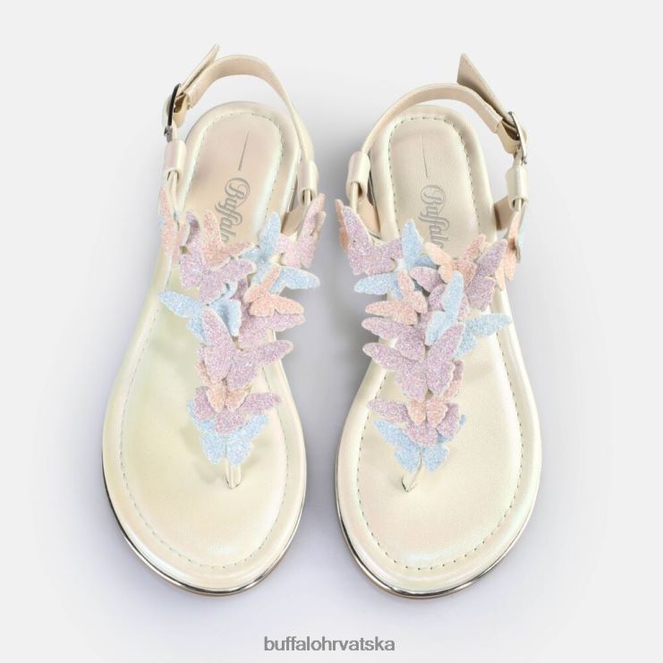 pastel multi Buffalo capri leptir sandale veganske |sandale TDD6T180