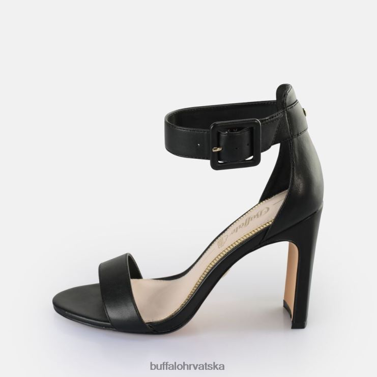 crno Buffalo jean sandale na petu do gležnja veganske |sandale TDD6T413