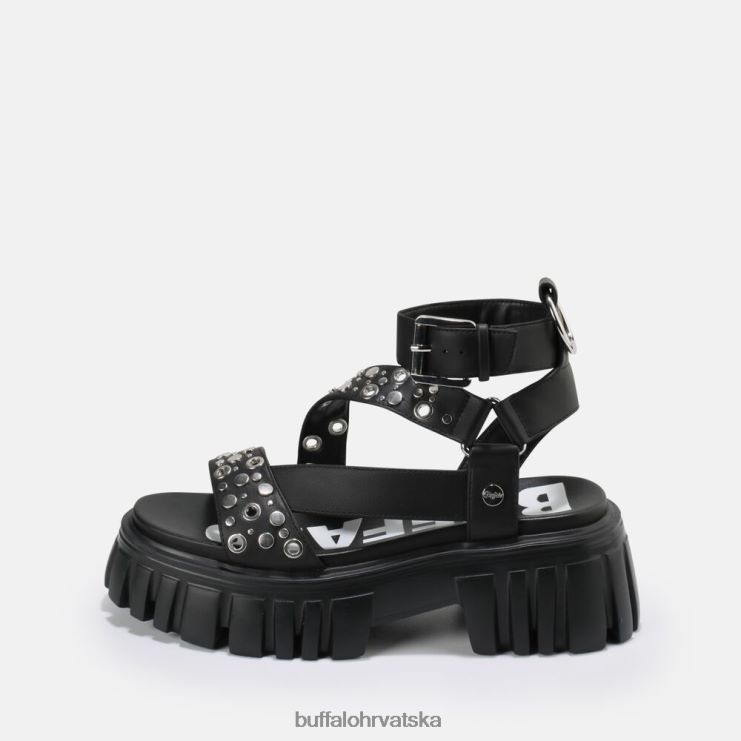 crno Buffalo veganska sandala s platformom lion riv |sandale TDD6T871