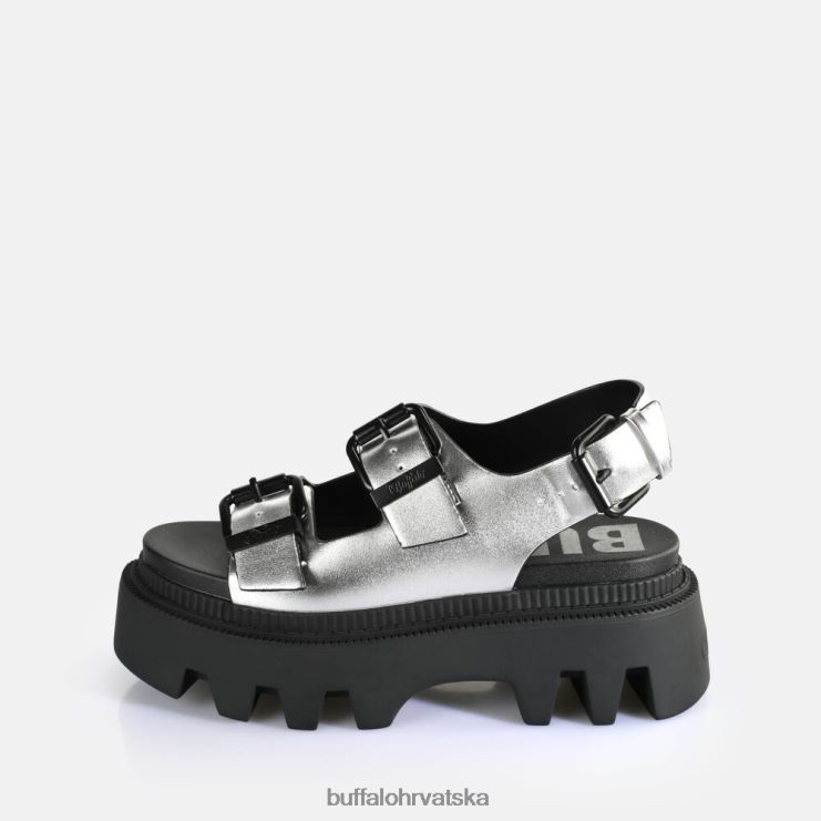 srebro Buffalo sandale flora na platformu veganske |sandale TDD6T108